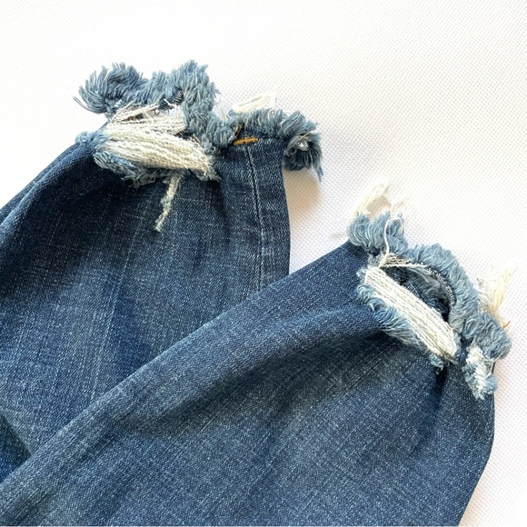 GOOD AMERICAN Good Legs High Waist Chew Hem Ankle Cigarette Jeans Sz 8/29 - Picture 8 of 8